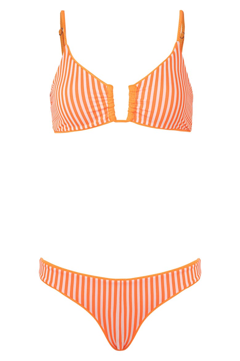 Neon Orange Flirt Reversible Bikini Bottoms, Alternate, color, BRIGHT ORANGE