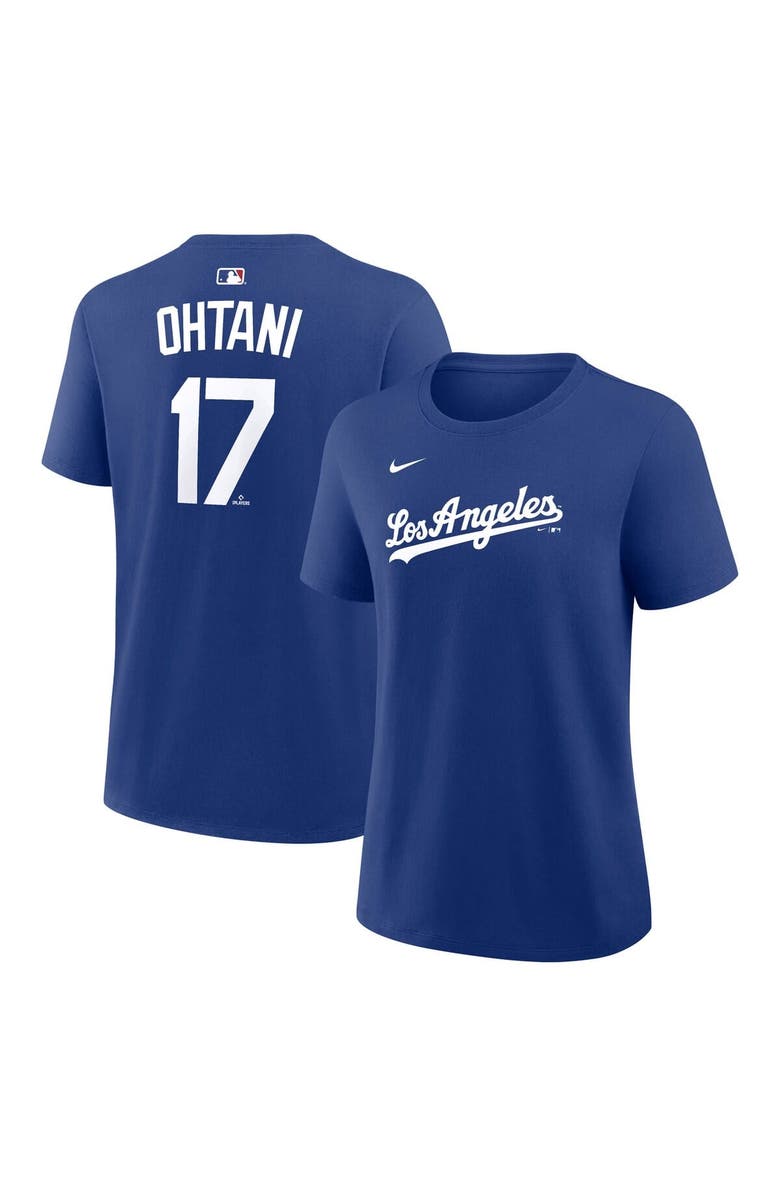Nike Women's Nike Shohei Ohtani Royal Los Angeles Dodgers Name & Number T-Shirt, Main, color, Royal