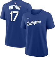 Nike Women's Nike Shohei Ohtani Royal Los Angeles Dodgers Name & Number T-Shirt