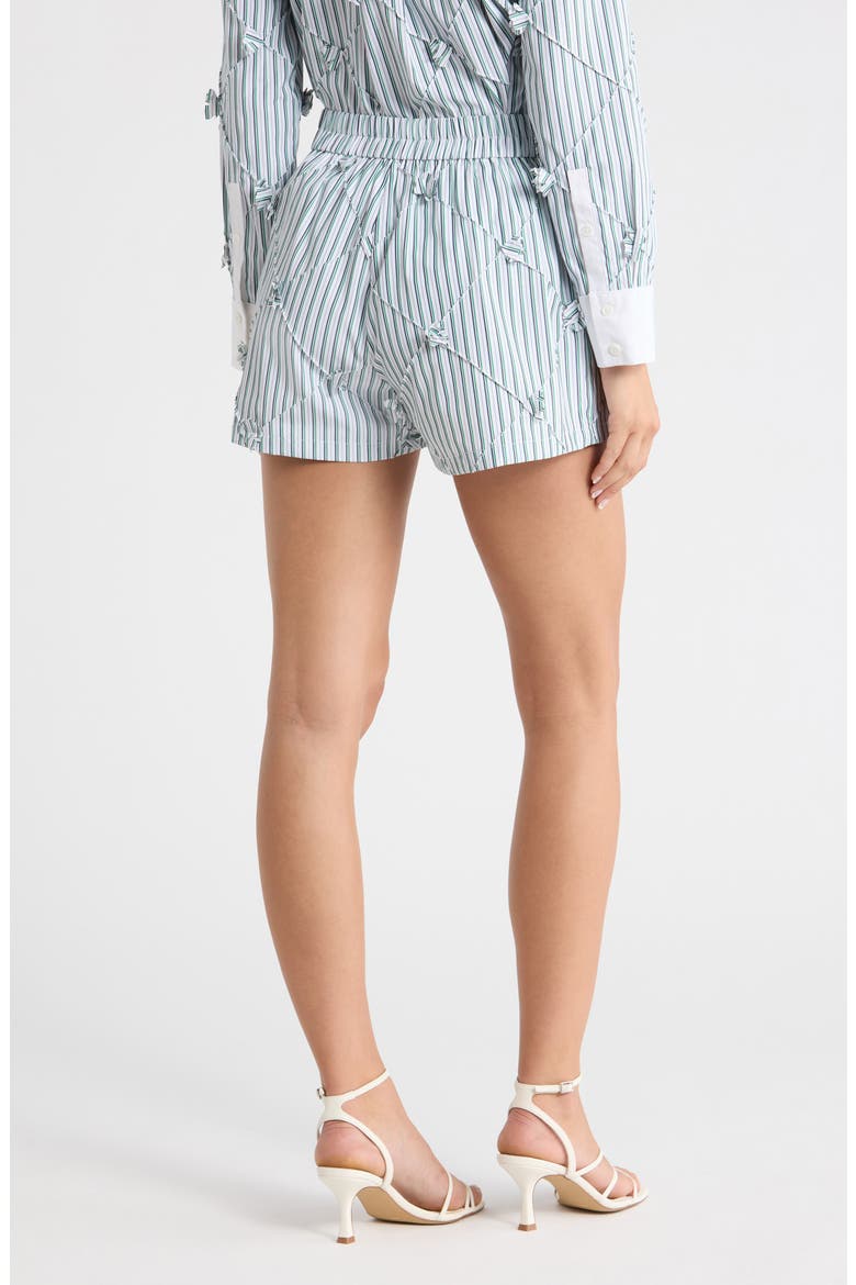 Porter Stripe Quilted Shorts, Alternate, color, GREEN STRIPE
