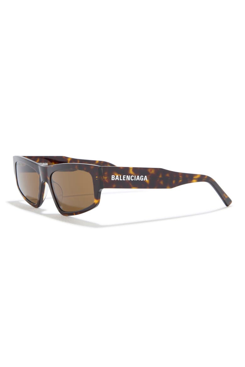 56mm Rectangle Sunglasses, Alternate, color, HAVANA HAVANA BROWN