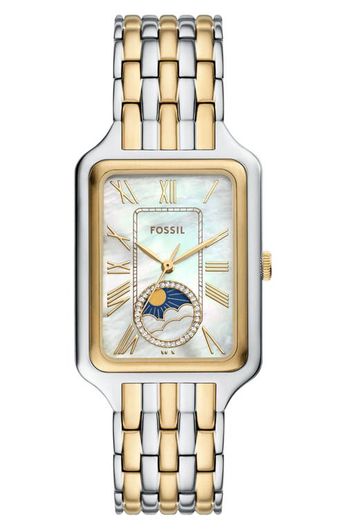 Fossil Raquel Sun & Moon Watch, 28mm X 45mm In Two Tone