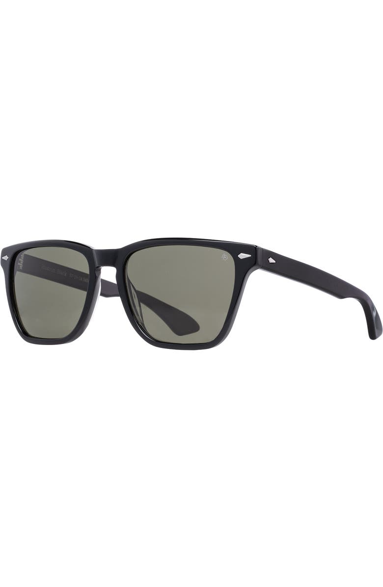 AO Eyewear Hudson 57mm Square Nylon Polarized, Main, color, Black - Gnn-P