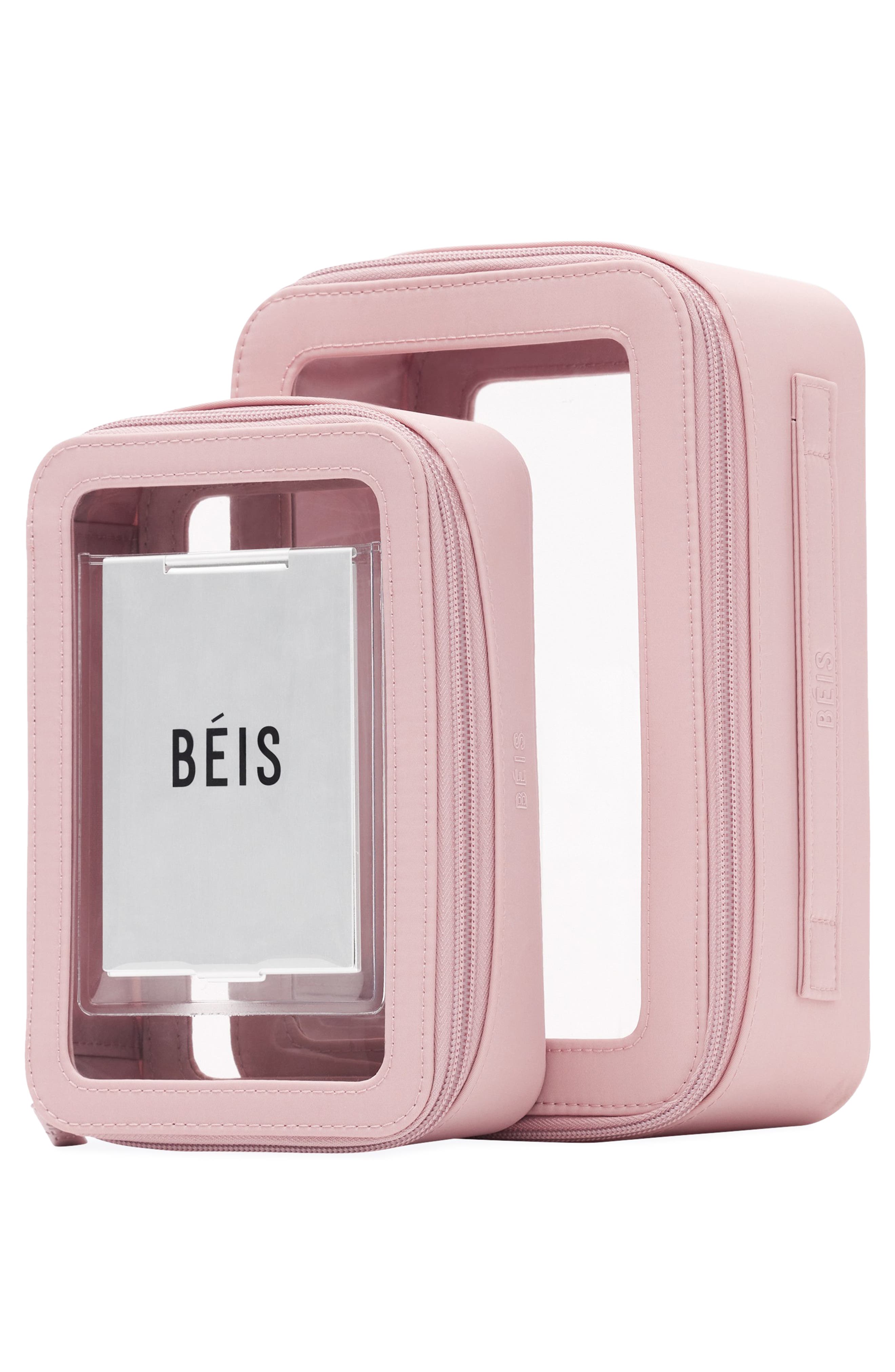Béis The In-Flight Set of 2 Cosmetics Bags, Alternate, color, 