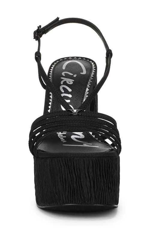 Circus Ny By Sam Edelman Siena Platform Slingback Sandal In Black