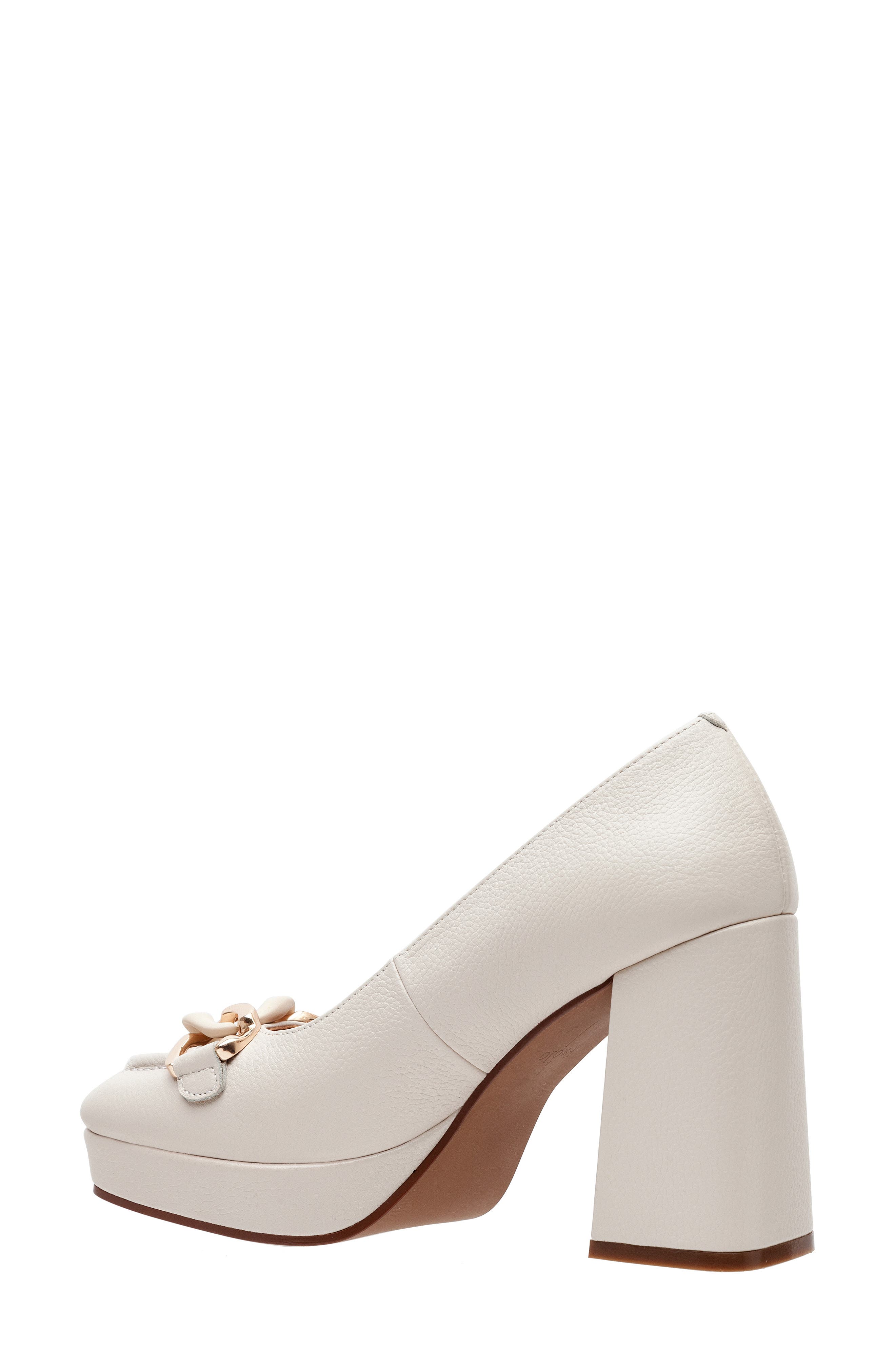 Linea Paolo Phoebe Platform Pump, Alternate, color, Cream