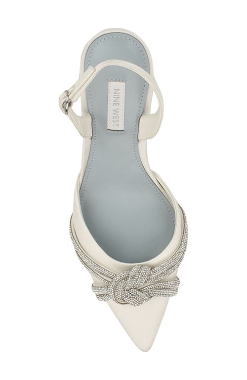 Nine West Deby Pointed Toe Slingback Pump In Gray