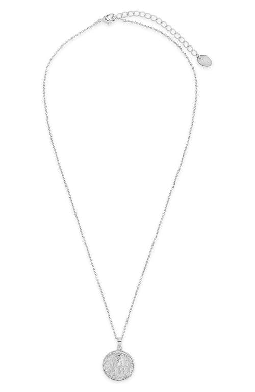 Sterling Forever Medusa Pendant Necklace In Metallic