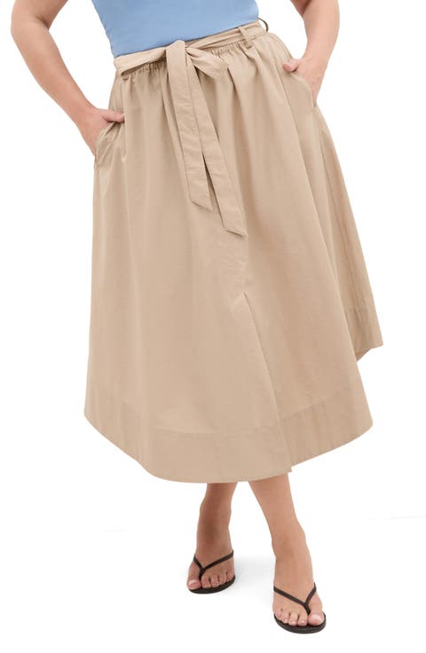 Ally Midi A-Line Skirt (Plus)