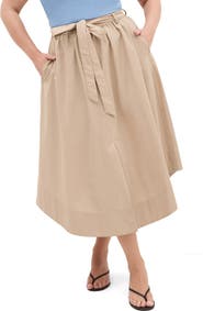 City Chic Ally Midi A-Line Skirt