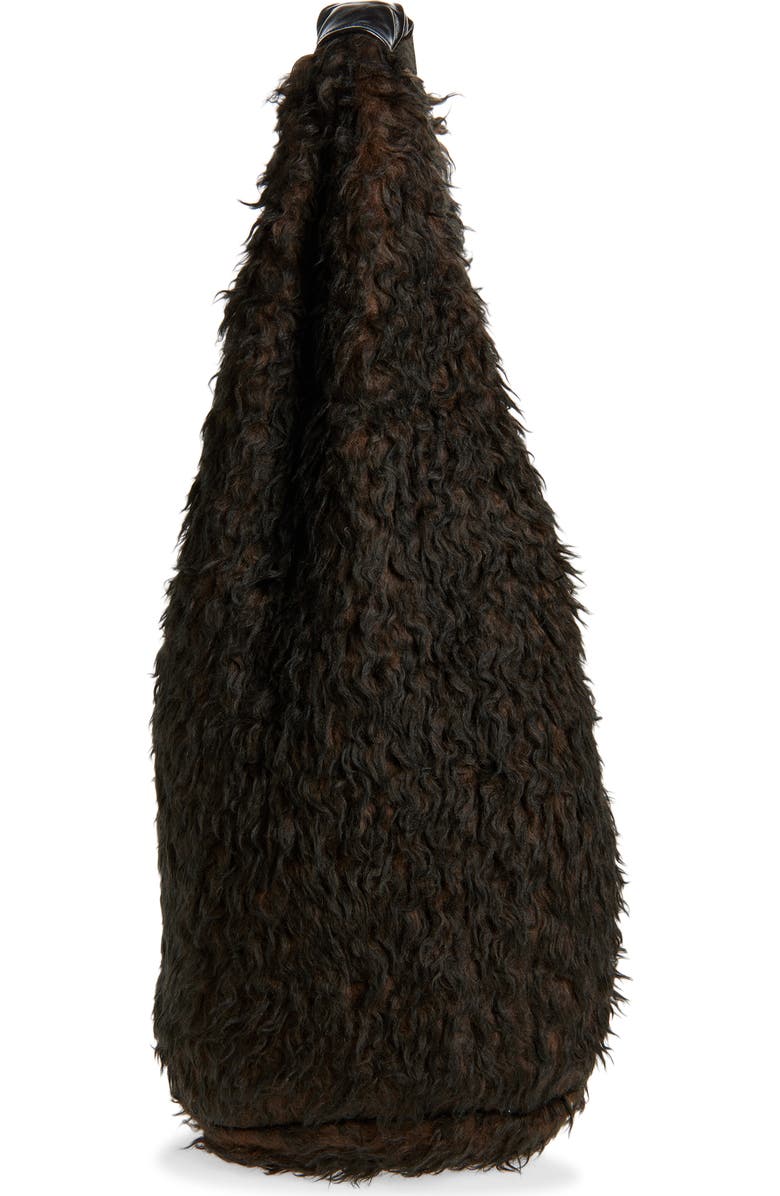 OUR LEGACY Drip Faux Shearling Hobo Bag, Alternate, color,