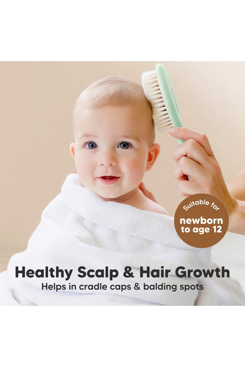 Baby Hair Brush and Comb Set, Alternate, color, Sage