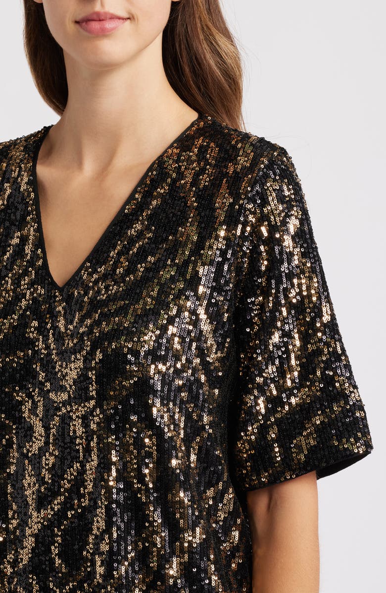 Masai Copenhagen Notyra Sequin Dress, Alternate, color, 