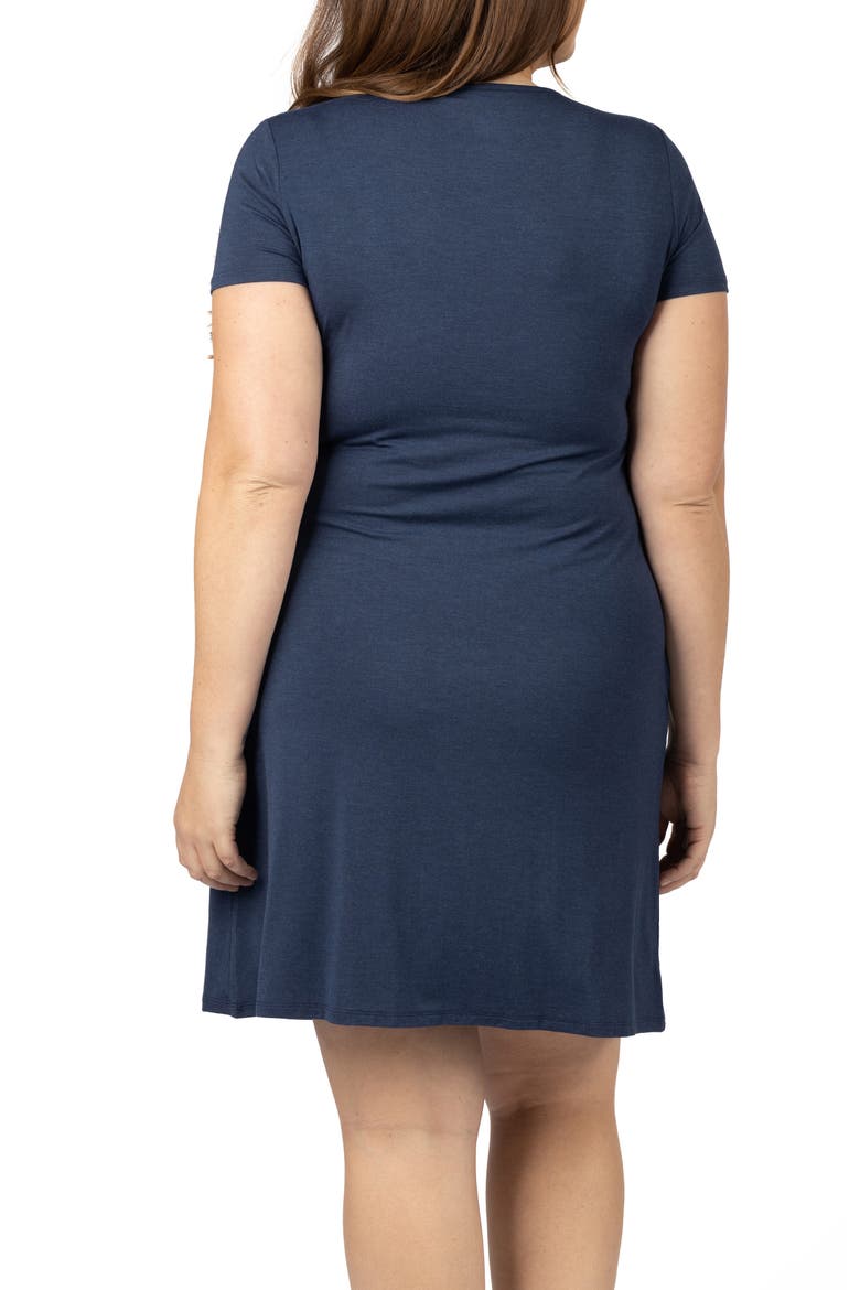 Eleanora Maternity & Nursing Dress, Alternate, color, NAVY