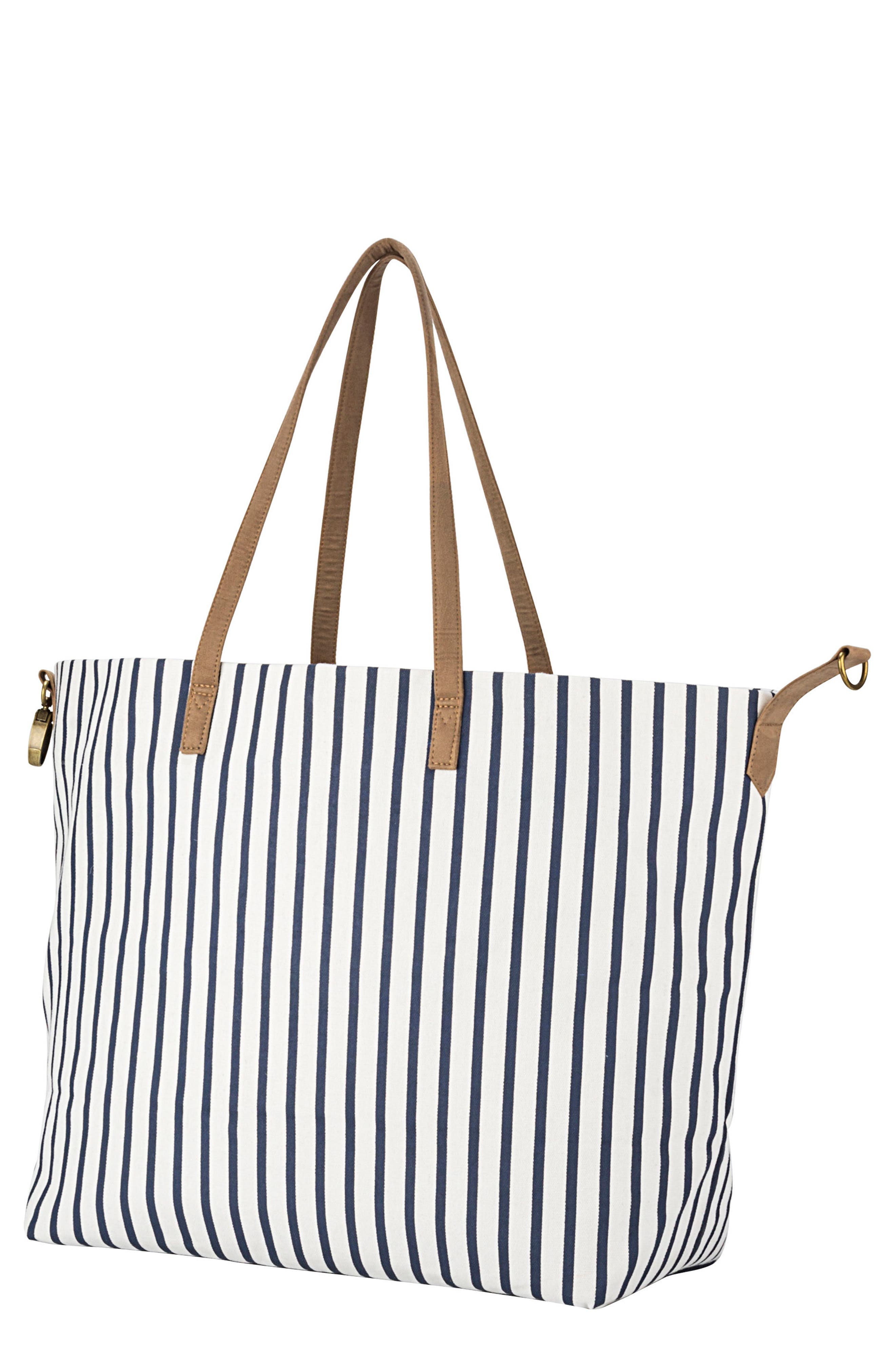 Cathy's Concepts Monogram Overnight Tote, Main, color, 