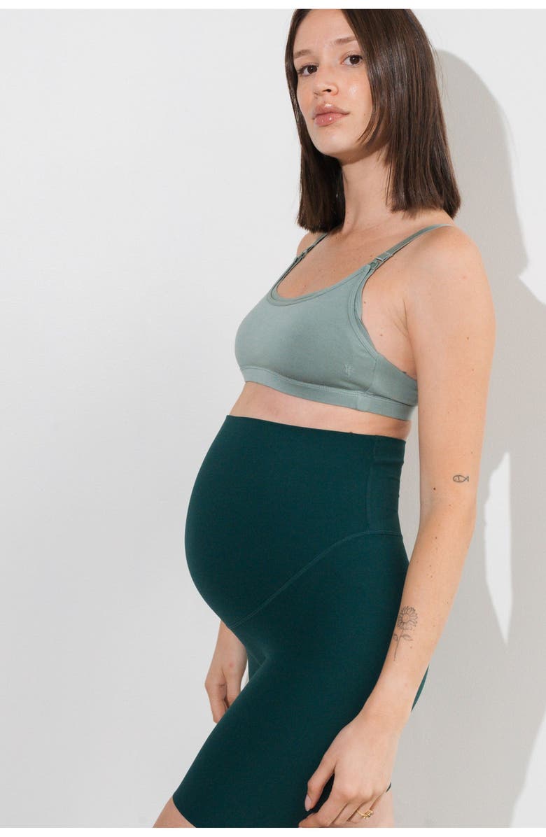 Vitality Vital Maternity Scoop Bralette, Alternate, color, Thyme
