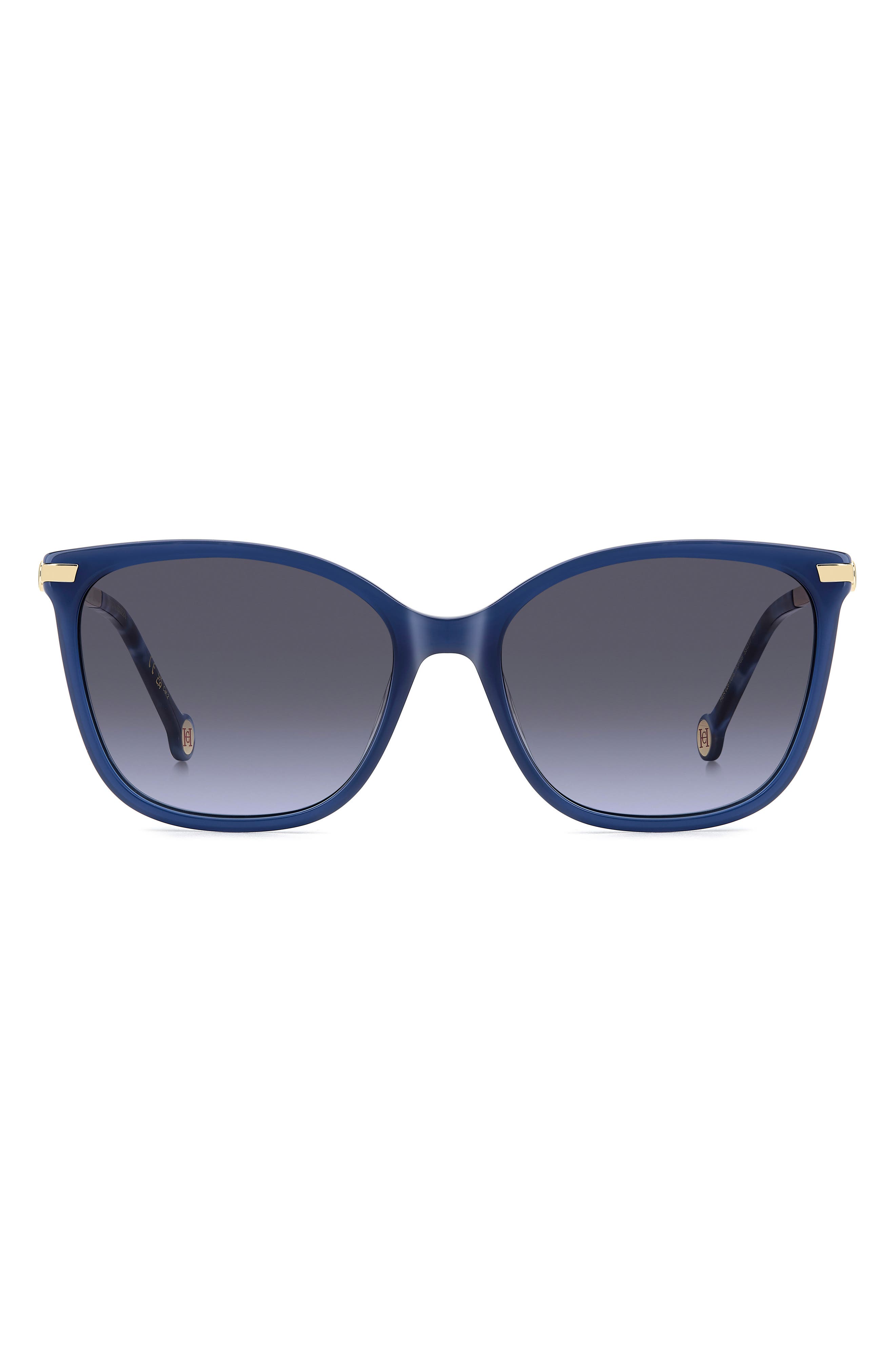Carolina Herrera Her 55mm Gradient Rectangular Sunglasses