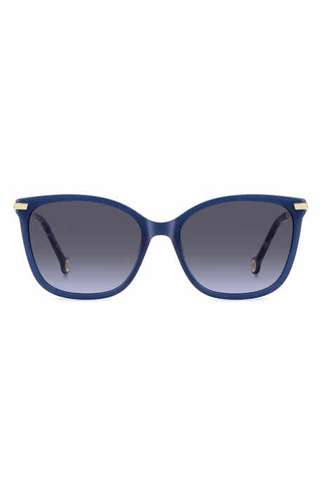 Carolina Herrera Her 55mm Gradient Rectangular Sunglasses