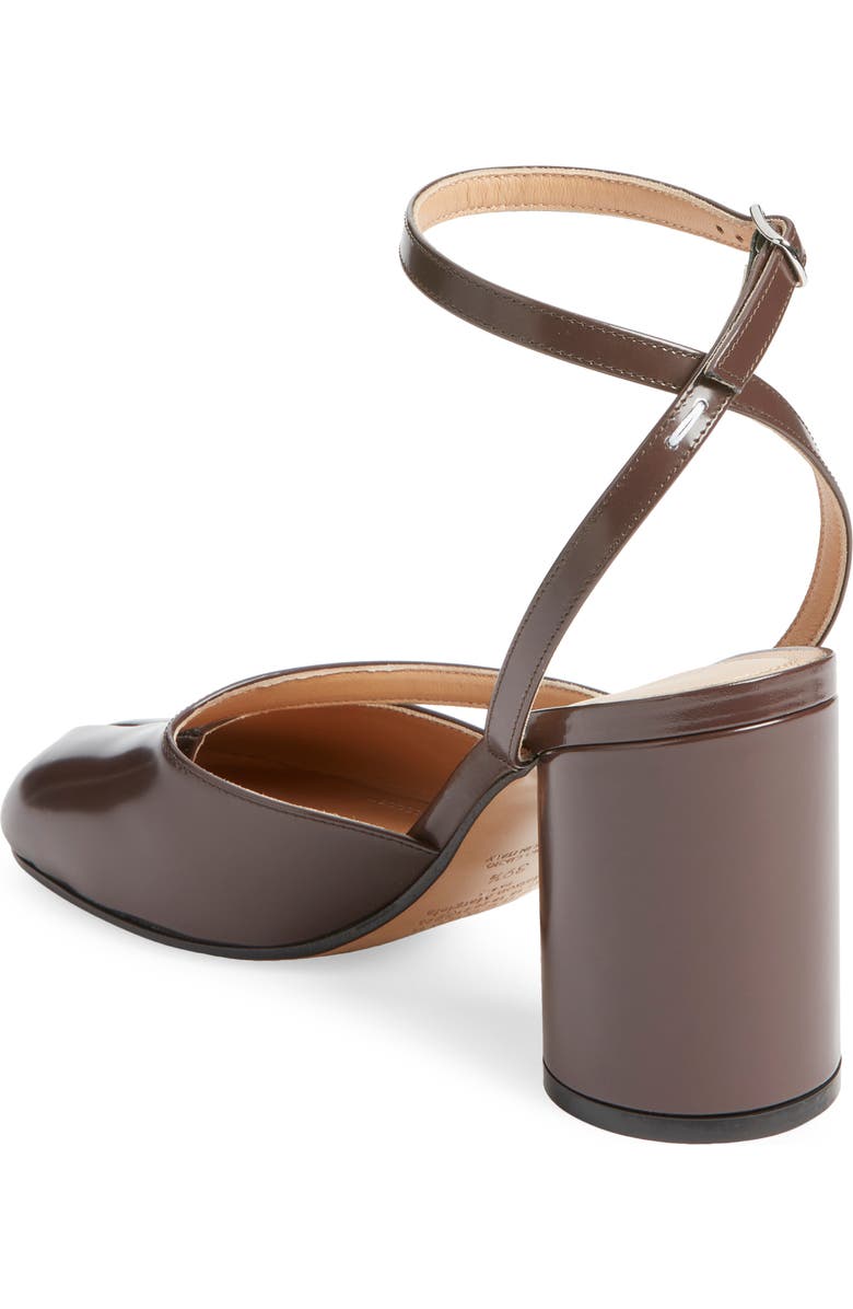 Maison Margiela Tabi Ankle Strap Pump, Alternate, color, Moka