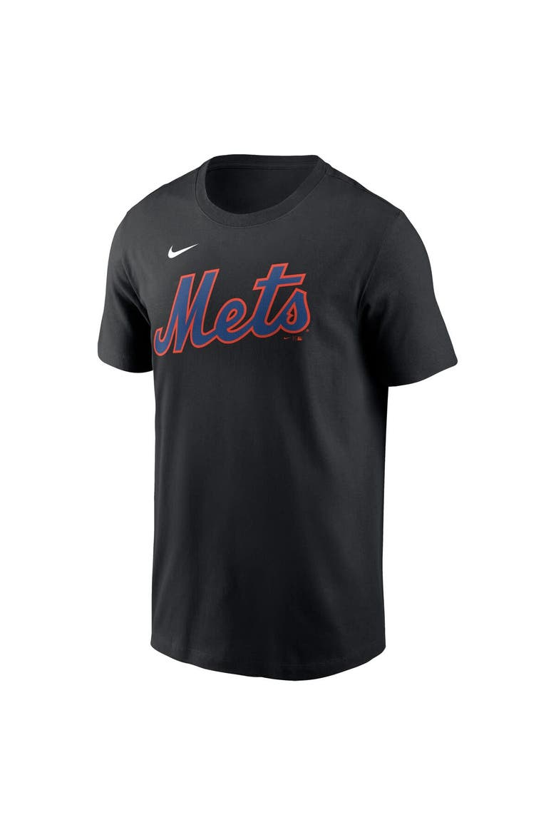 Men's Nike Francisco Lindor Black New York Mets Fuse Name & Number T-Shirt, Alternate, color, Black