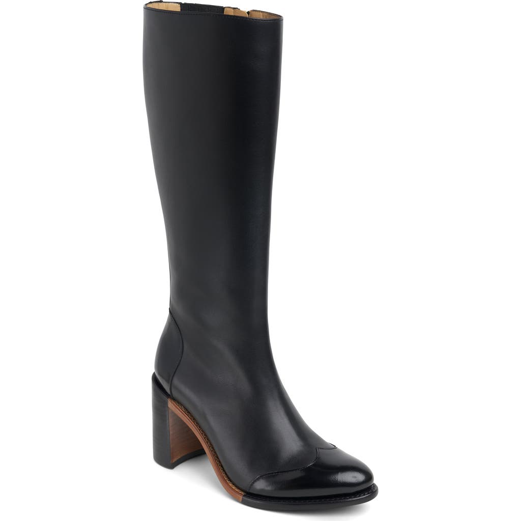The Office Of Angela Scott Ms. Sylvie Knee High Boot In Black