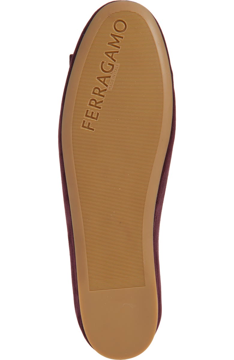 FERRAGAMO Vanna Ballet Flat, Alternate, color, Oxblood