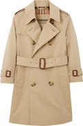 Burberry Girls' Gabardine Trench Coat