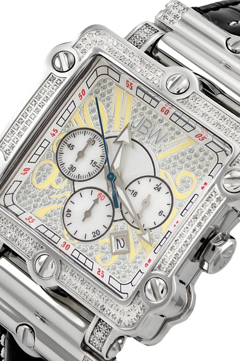 Men's Phantom Diamond Watch, 46mm - 2.38 ctw, Alternate, color, SILVER
