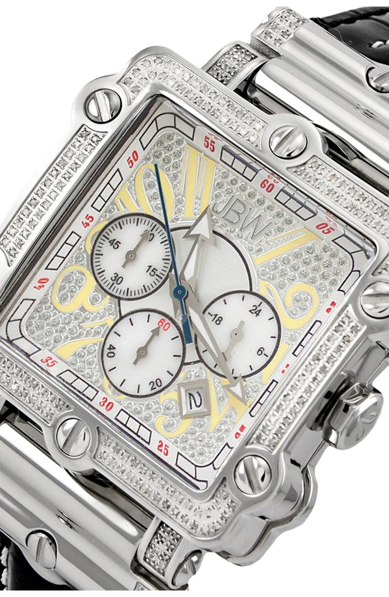 JBW Men's Phantom Diamond Watch, 46mm - 2.38 ctw, Alternate, color, Silver
