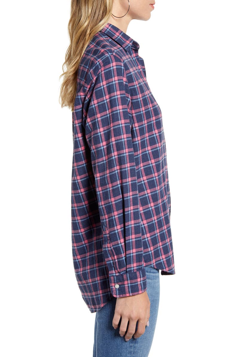 Grayson The Hero Feathered Flannel Shirt, Alternate, color,