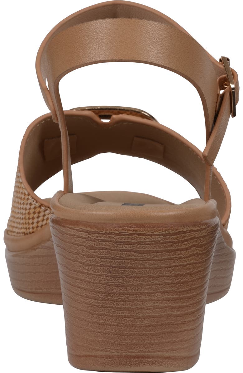 GC SHOES Fia Buckle Wedge Sandal, Alternate, color, Natural