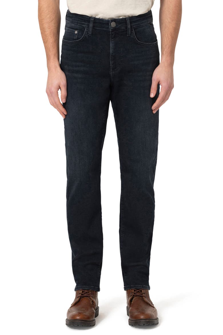 Marcus Straight Leg Jeans, Main, color, BLUE BLACK BRUSHED