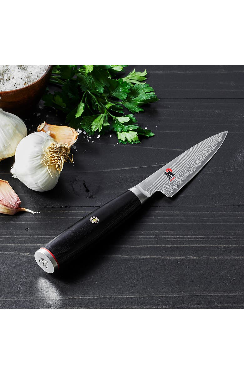 MIYABI Kaizen II 3.5-Inch Pakka Wood Paring Knife, Alternate, color, Black