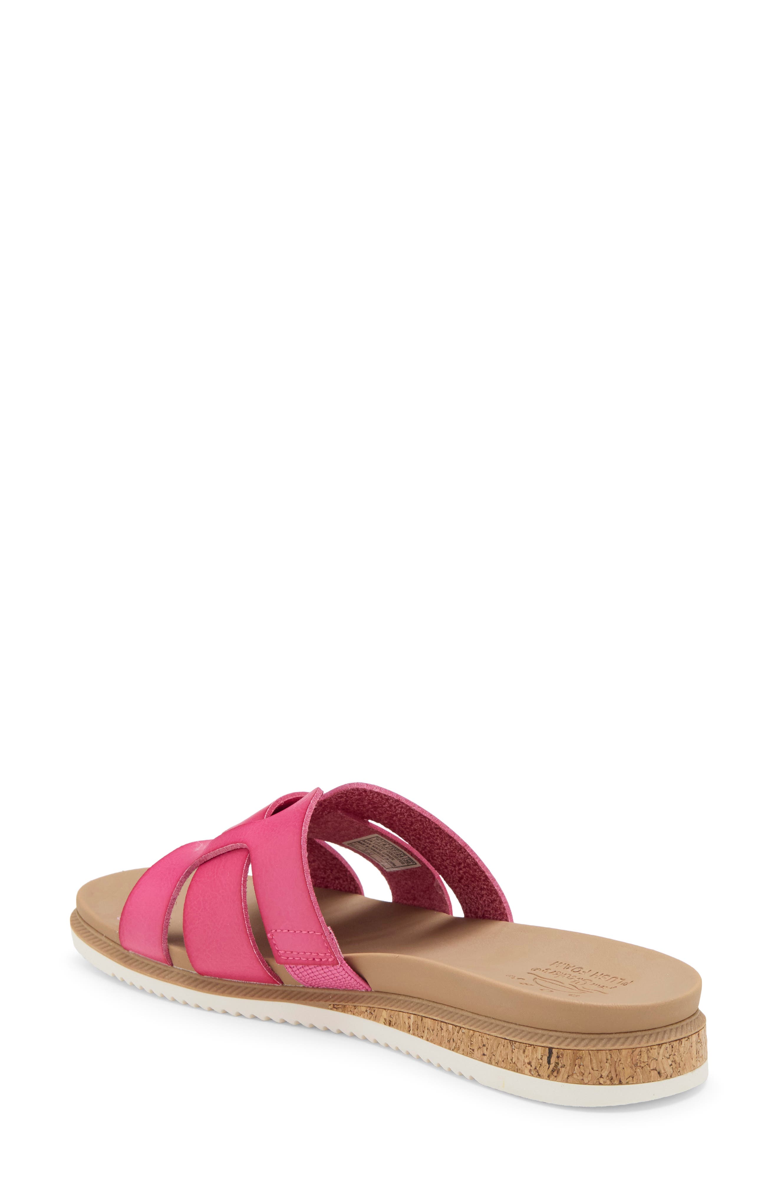 BOBS Desert Kiss Low Peak Lo Slide Sandal, Alternate, color, FUCHSIA