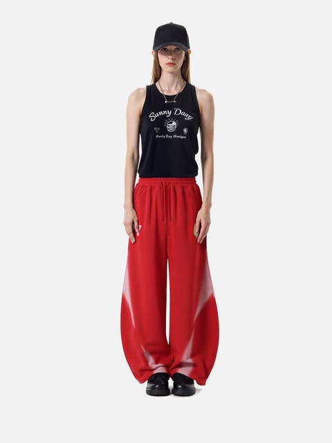 Inkjet Print Super Baggy Sweatpants