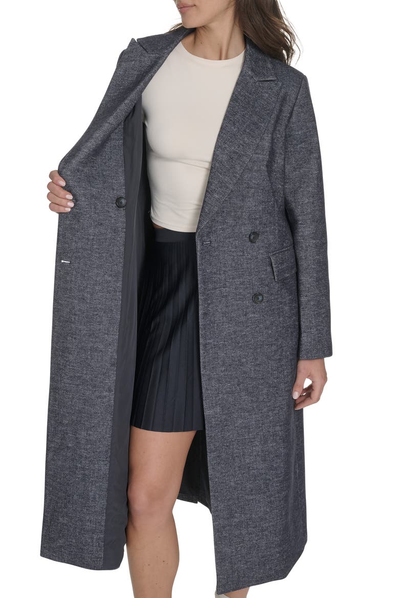 Double Breasted Jacket, Alternate, color, HEATHER NAVY