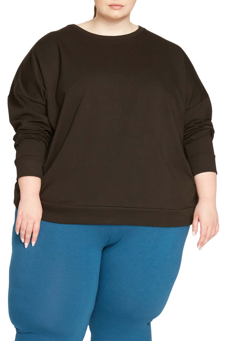 Lauren Classic Sweatshirt, Main, color, BLACK