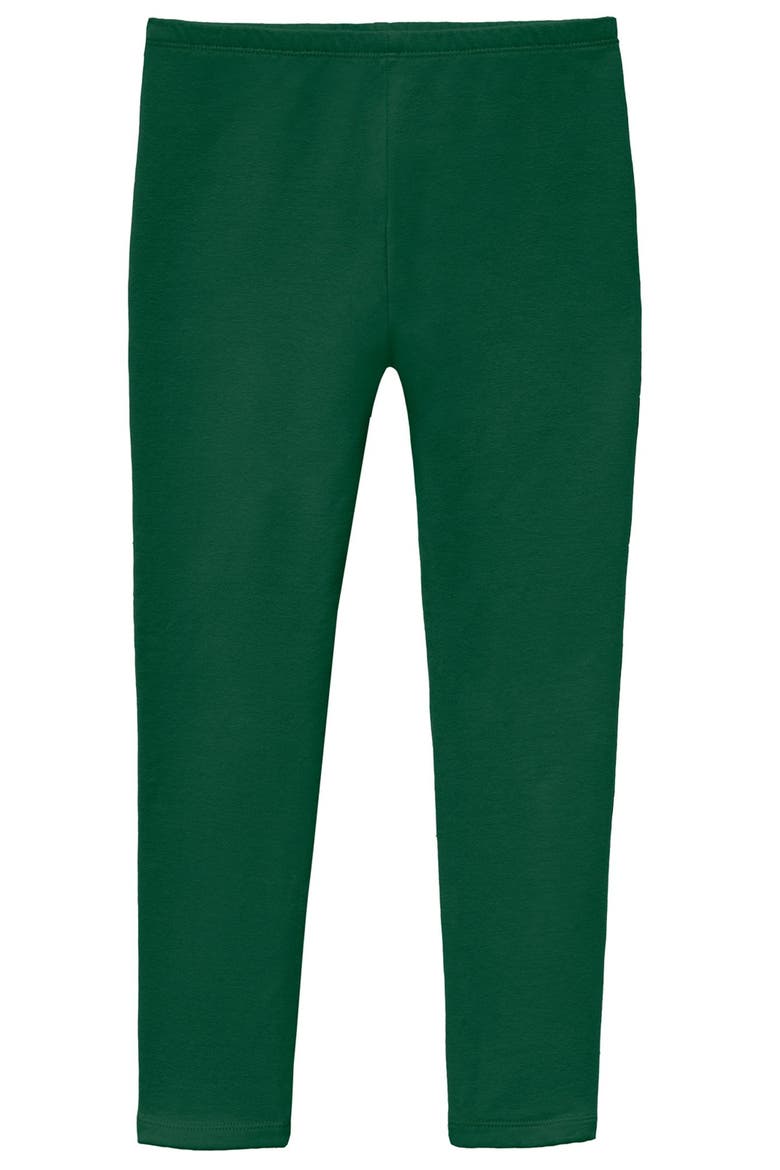 Girls Soft Fleece Stretch Leggings, Main, color, Forest Green