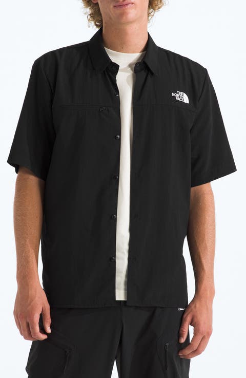 Packable Short-Sleeve Button-Up Shirt