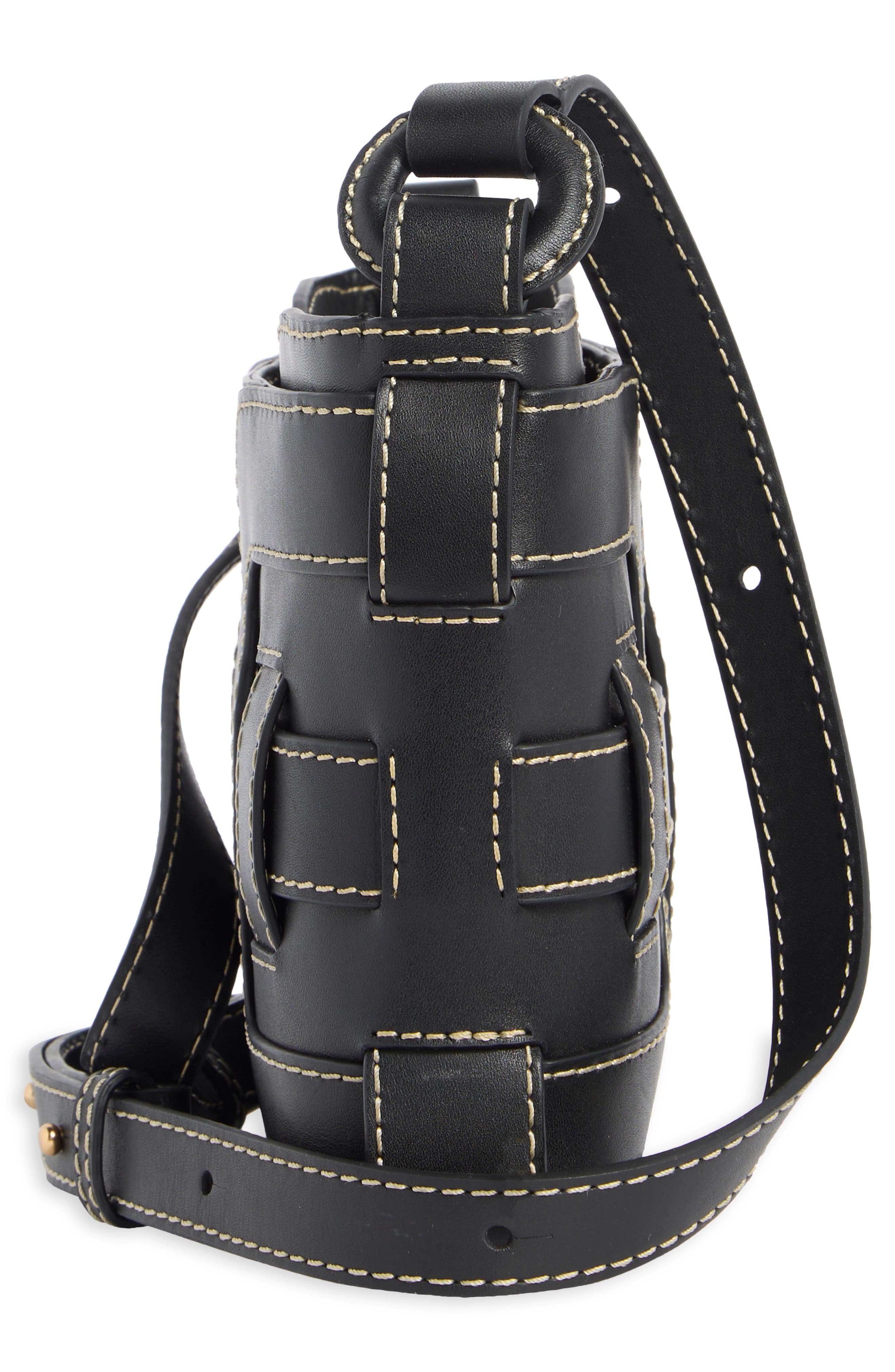 Sam Edelman Bay Leather Shoulder Bag, Alternate, color, 