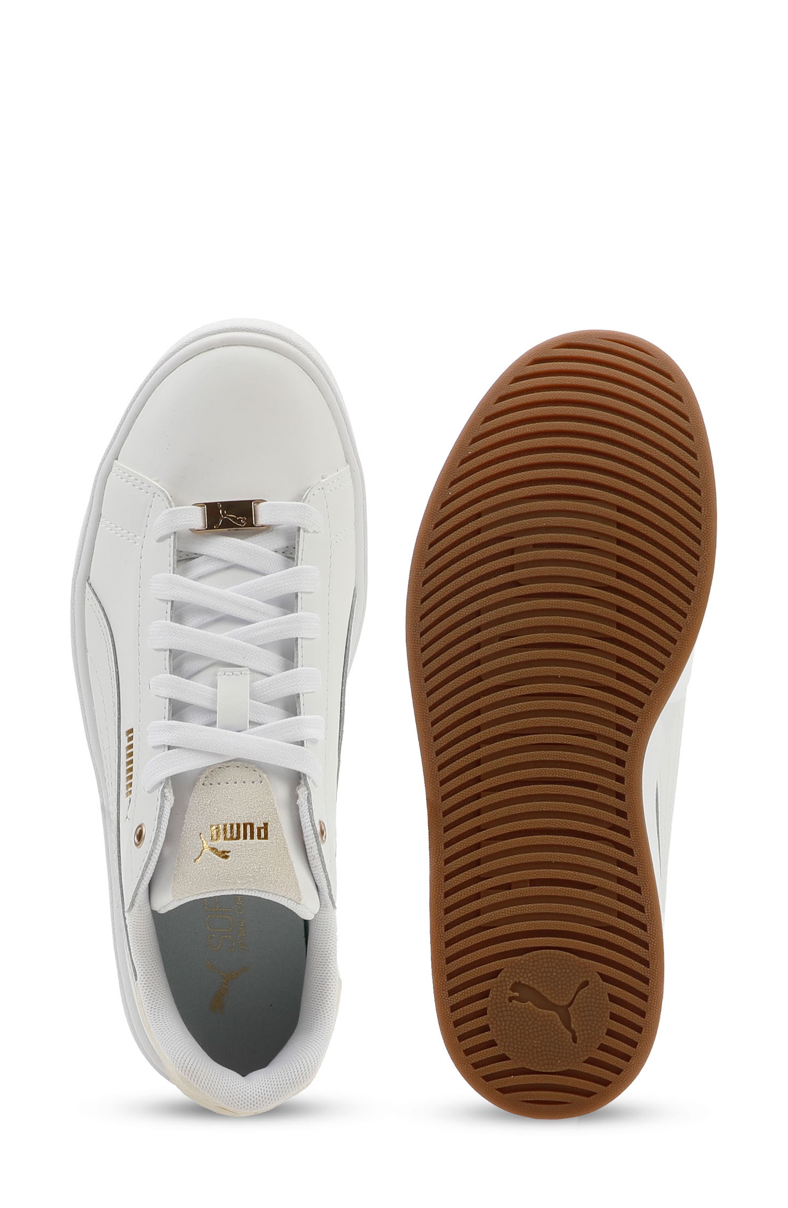 Aveline Sneaker, Alternate, color, PUMA WHITE/ PUMA GOLD