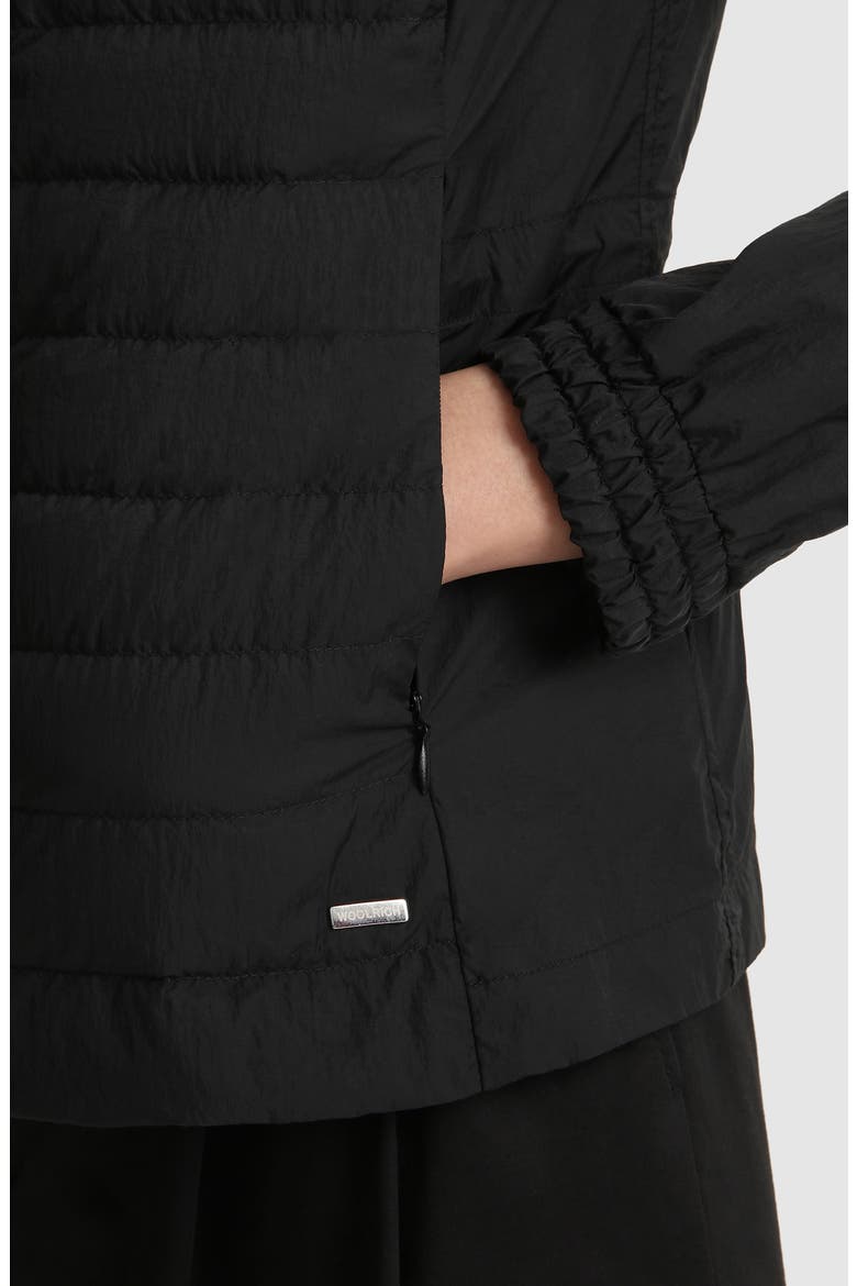 Violet Water Repellent Down Jacket, Alternate, color, BLACK