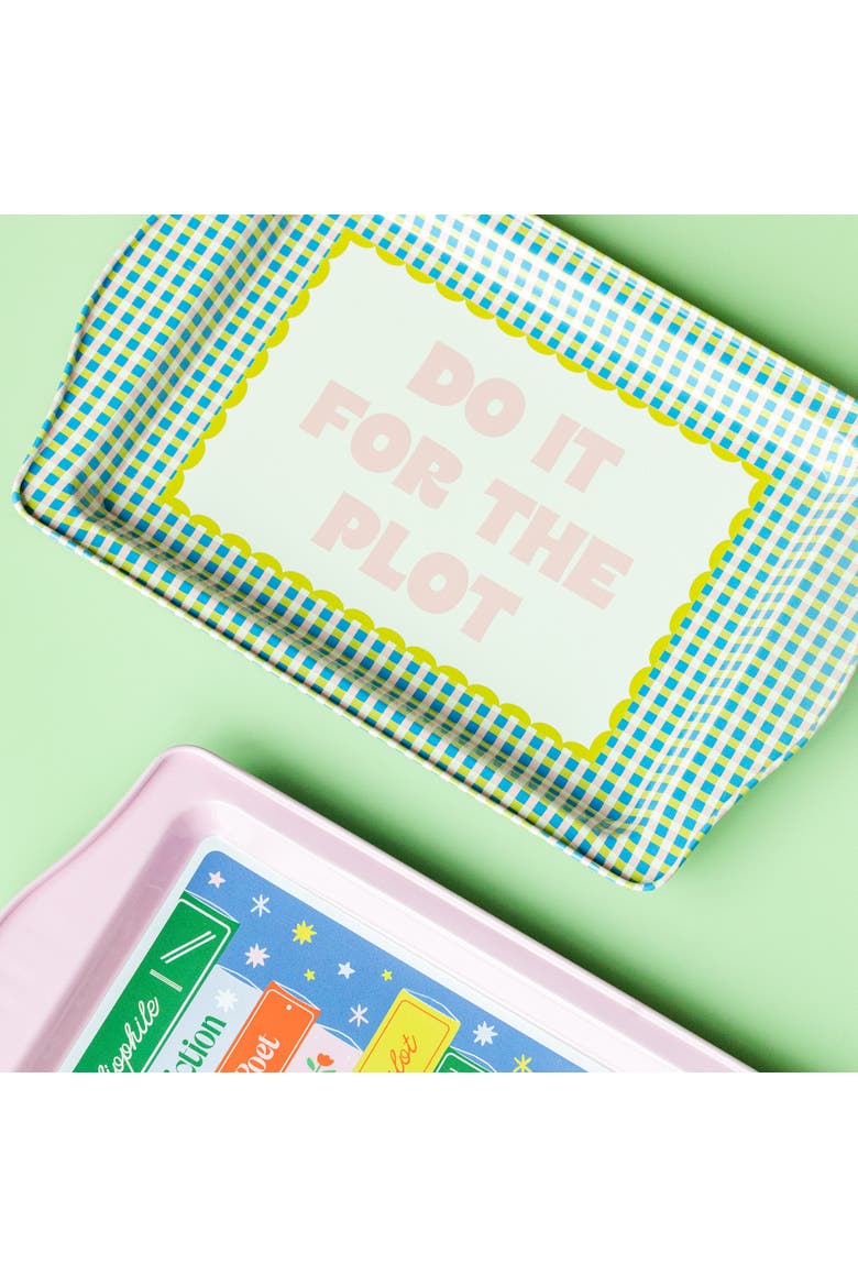 Bookish Collection Metal Trinket Trays, Alternate, color, Do It For The Plot