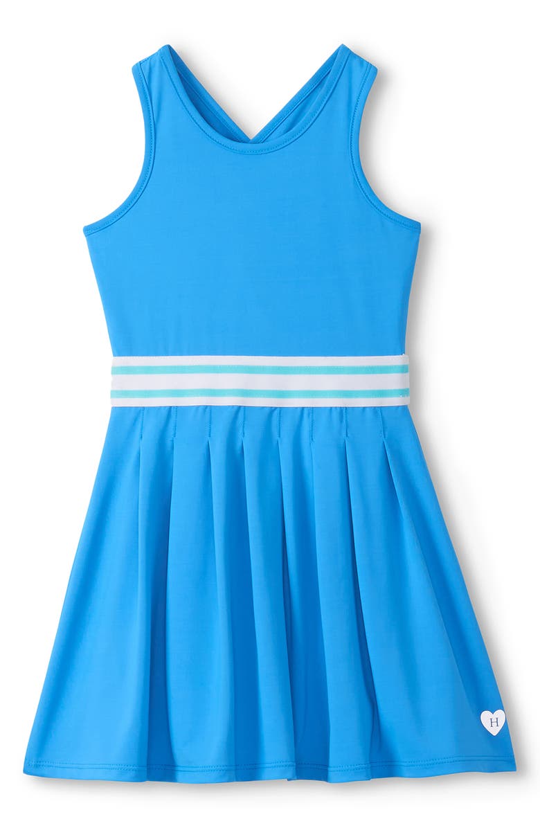 Hatley Kids' Malibu Blue Pleated Active Dress, Main, color, Blue