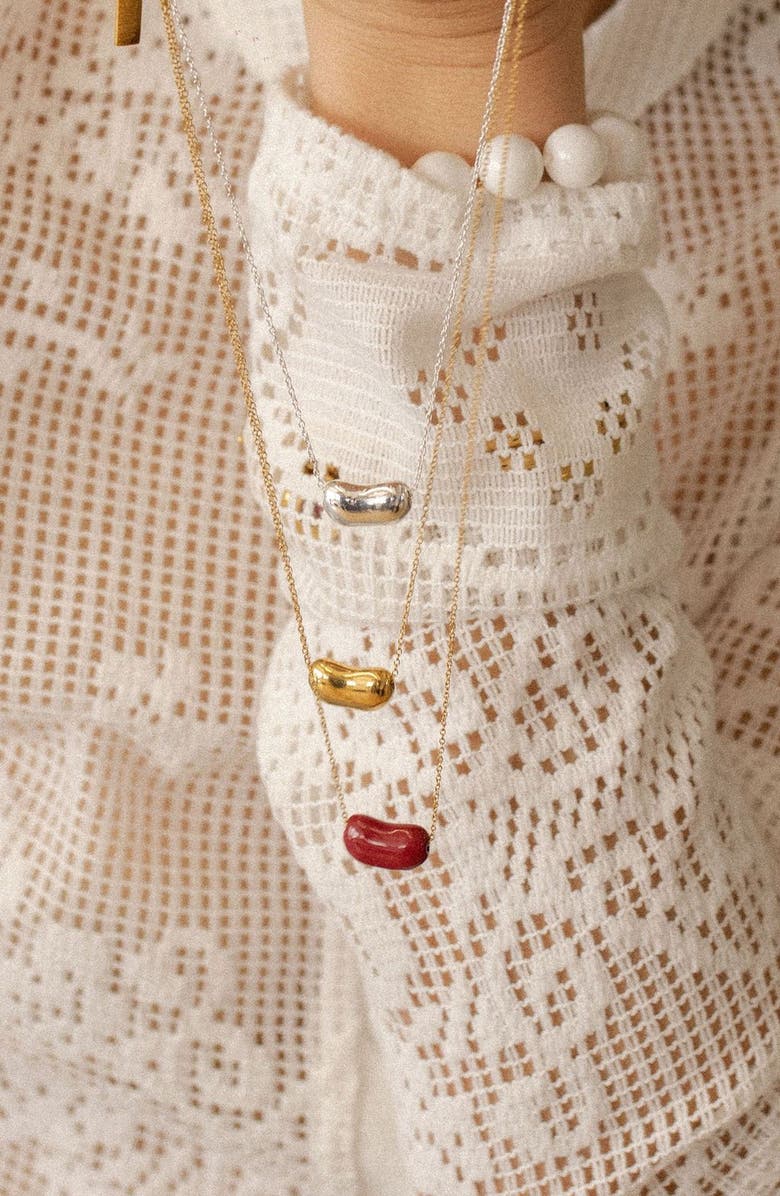 Joiana Jewelry Bean Necklace, Alternate, color, Gold