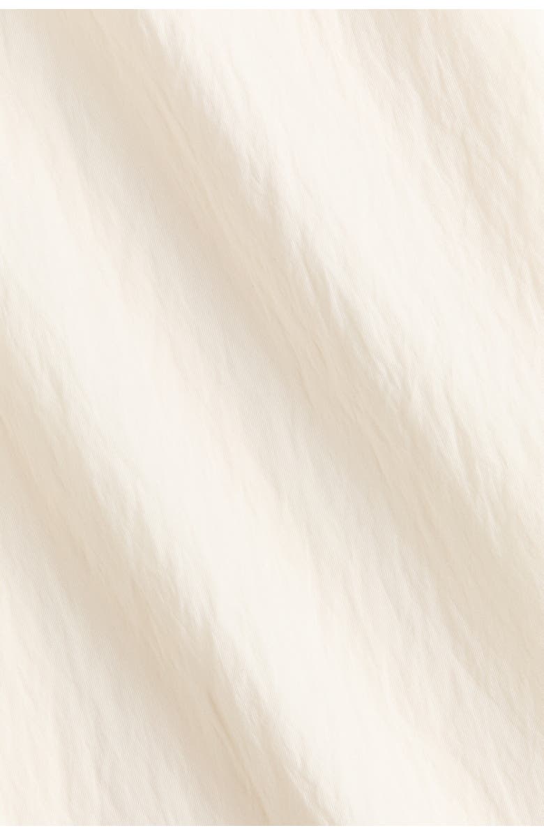 H&M Straight Scalloped Trousers, Alternate, color, Cream