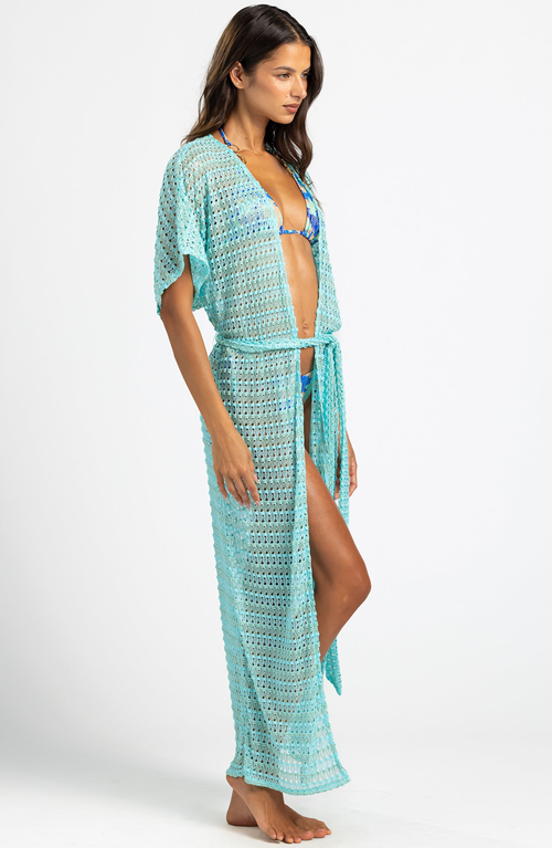 Beach Bunny Swimwear Camden Maxi Kaftan In Blue