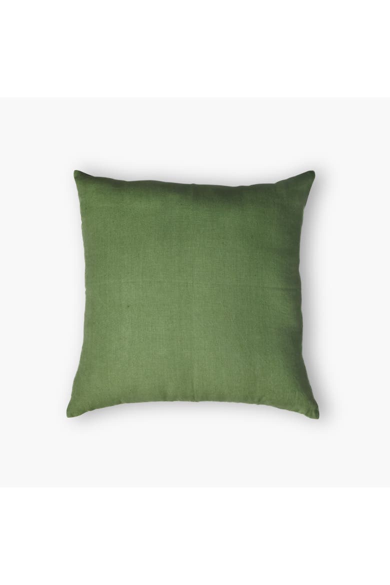 Bella Throw Pillow Cover, Alternate, color, Olive Green & Blue
