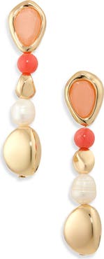 NORDSTROM RACK Molten Linear Drop Earrings