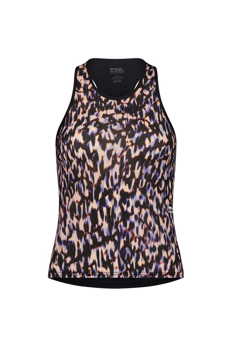 Bella Merino Tank Top - Women's, Alternate, color, Rock Leopard/Black